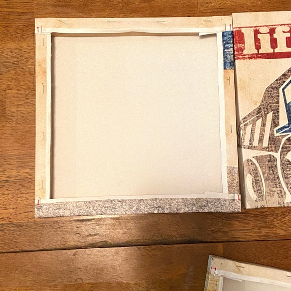 Construction Trucks Tow Lifting Haul Trucks Canvas Wall Hangings Set Of 3 - Picture 8 of 8